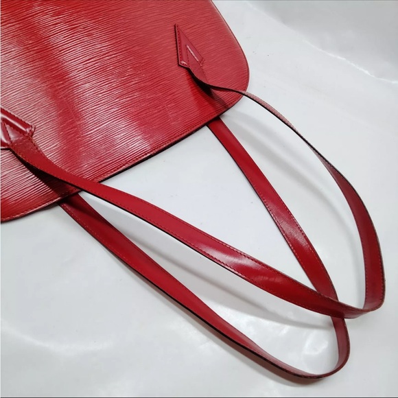 Authentic Louis Vuitton Lussac Red Epi Shoulder Bag - Picture 11 of 13